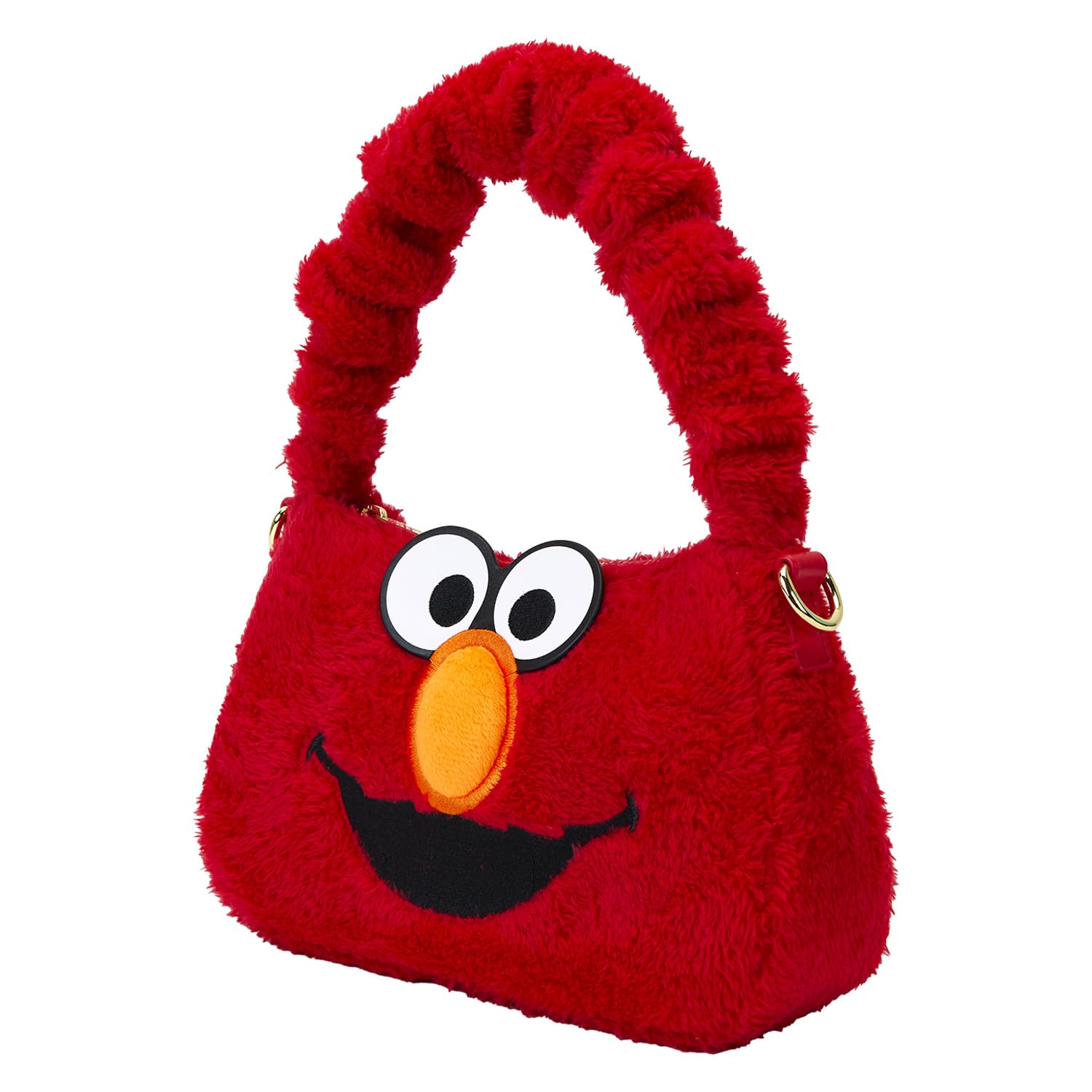 Amazon.com: Loungefly Sesame Street Elmo Plush Crossbody Bag